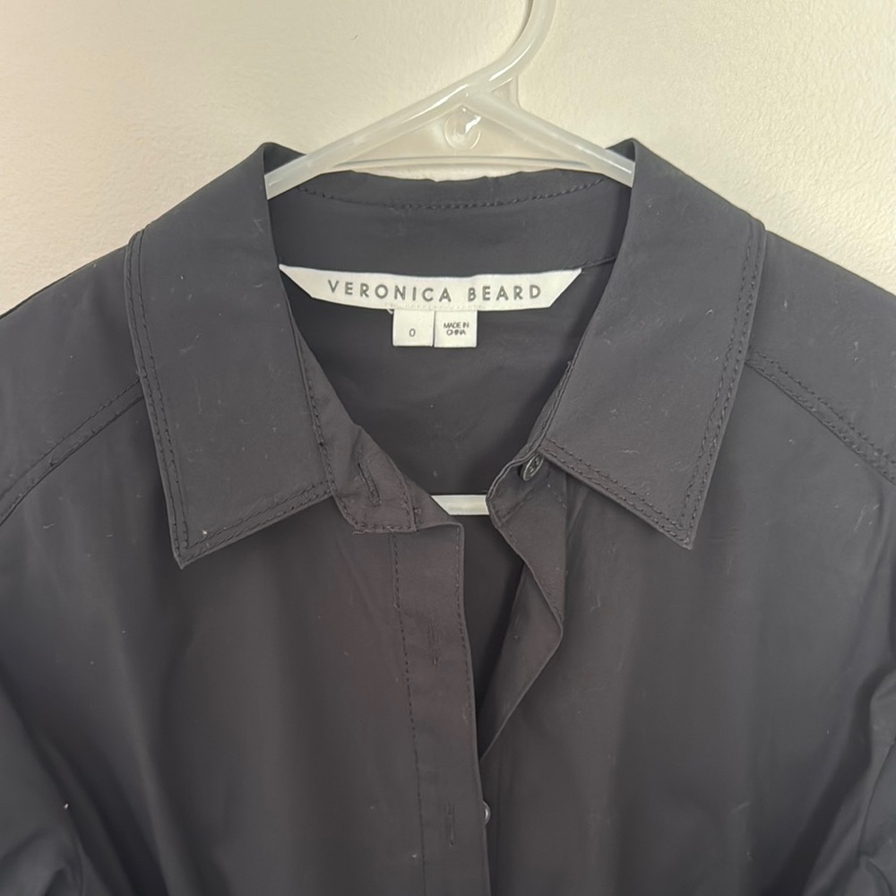 Veronica Beard Black Button Dress - Picture 2 of 4